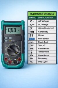 Multimeter Symbols and Voltmeter Readings in the USA