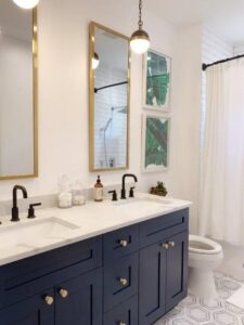 Navy Blue Bathroom Cabinets: Transforming Bathrooms with Style and Function