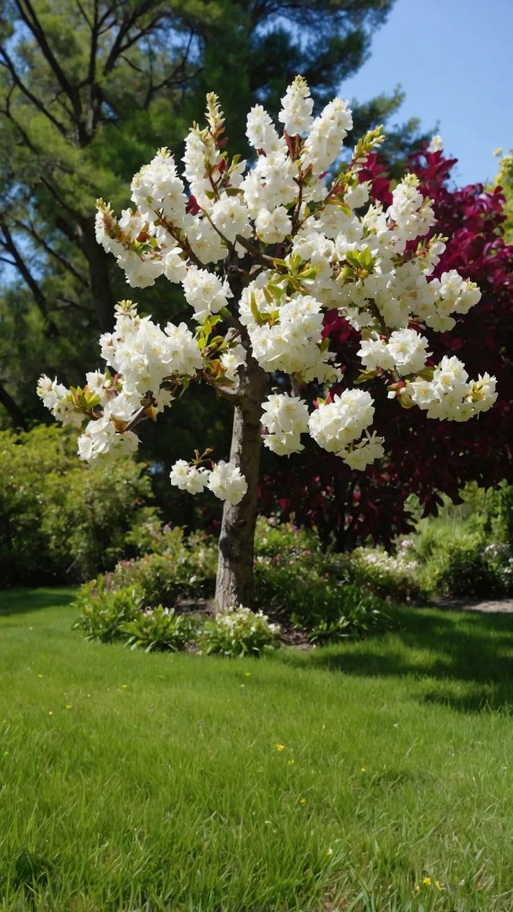 White Flowering Trees in Spring