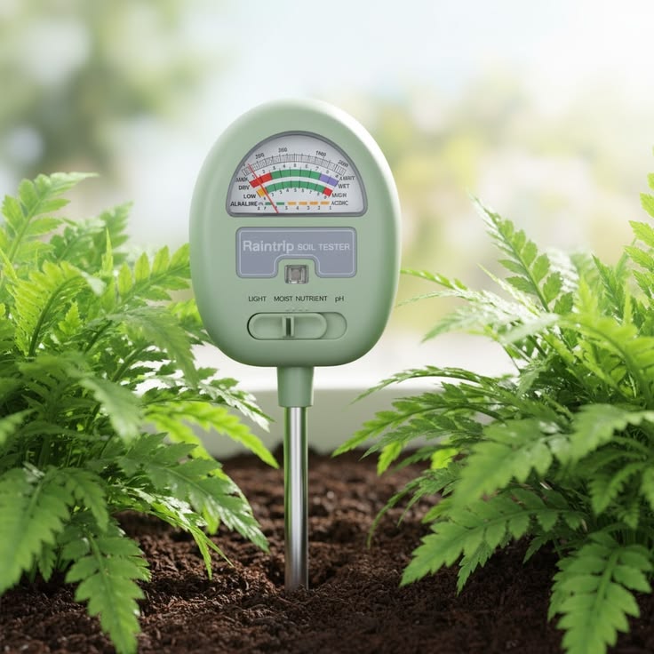 Soil Tester Kit For Moisture, Ph, Light And Nutrient Levels - No Battery Needed