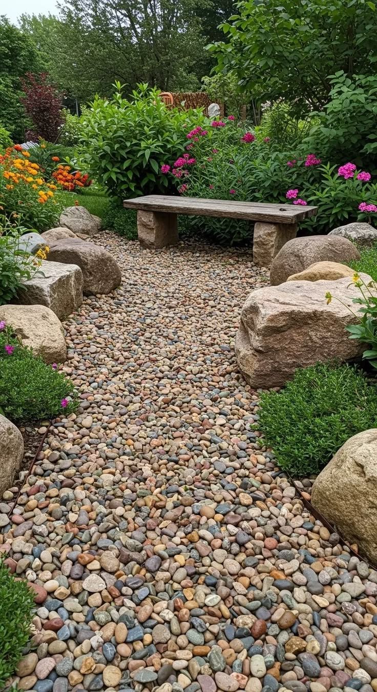 pea gravel landscaping
