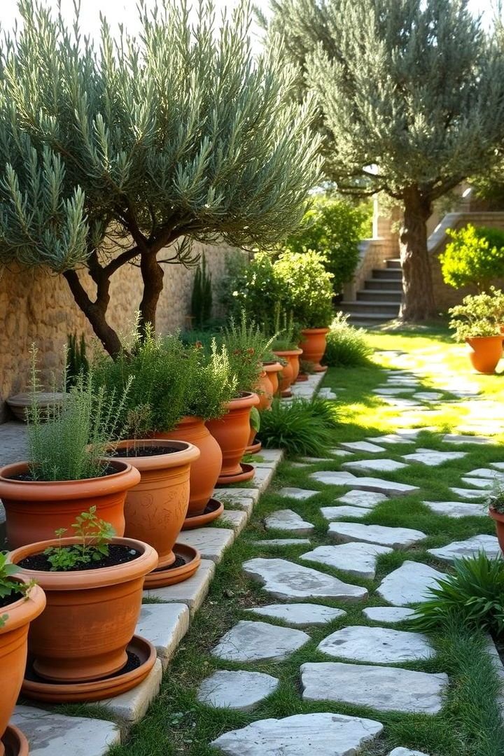 historical Greek gardens