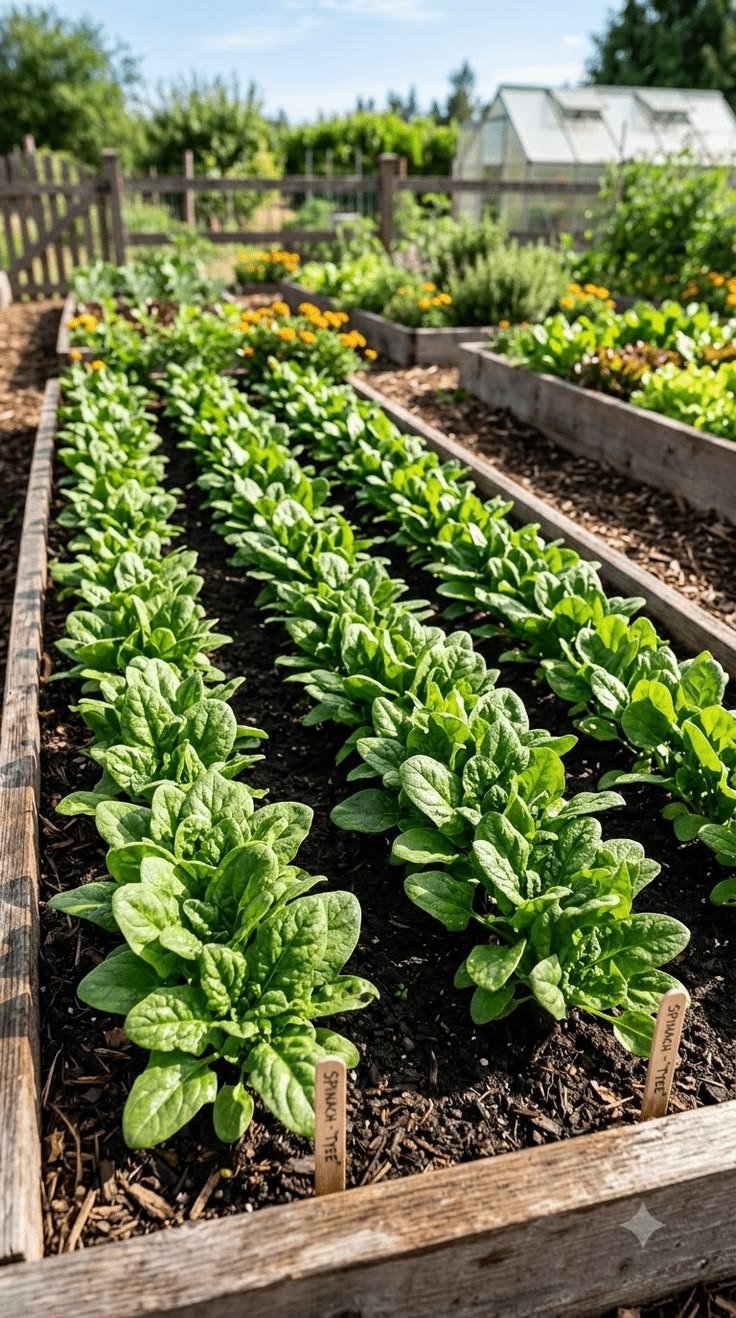 Spinach Plant Spacing, Planting Time & Growing Tips
