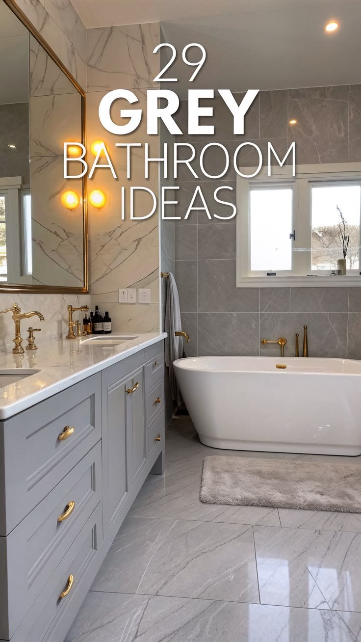 Gray Bathroom Ideas: Modern Designs, Colours, Tiles, and Interior Styles